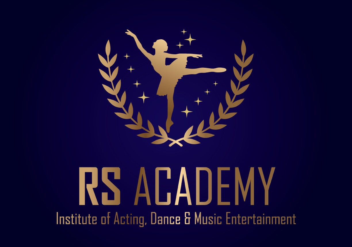 RS Academy logo design for an acting, dance and music institute – graphic design by Naveen Freelancer, Bengaluru
