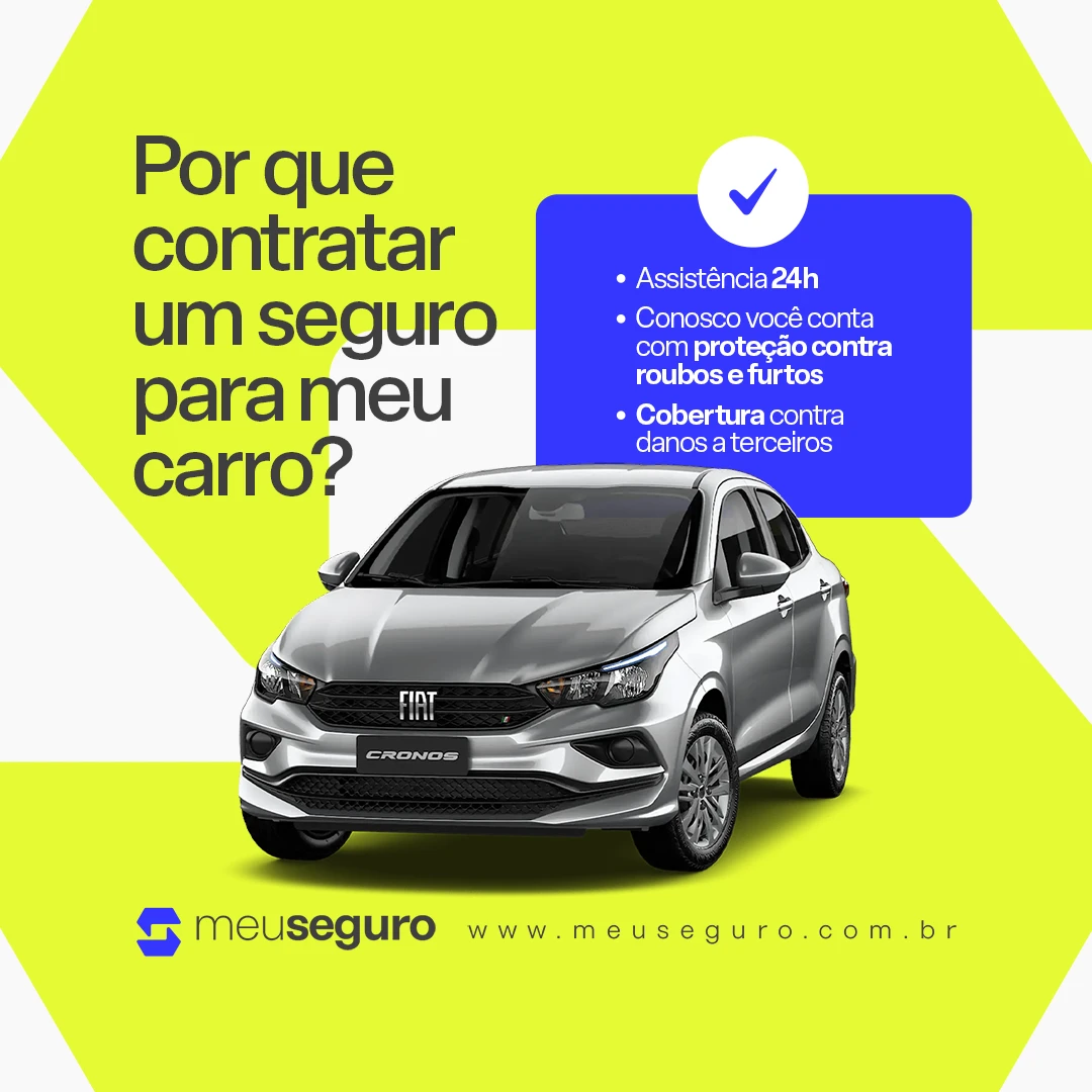 Car insurance social media ad with a bold yellow layout – graphic design by Naveen Freelancer, Bengaluru