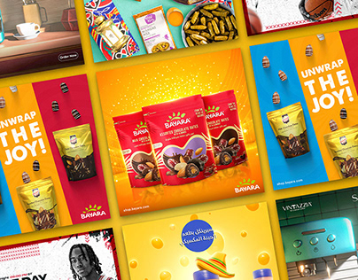 Chocolate product social media creatives collage – graphic design by Naveen Freelancer, Bengaluru